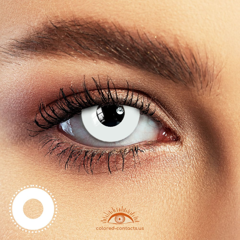 White Zombie Halloween Contacts
