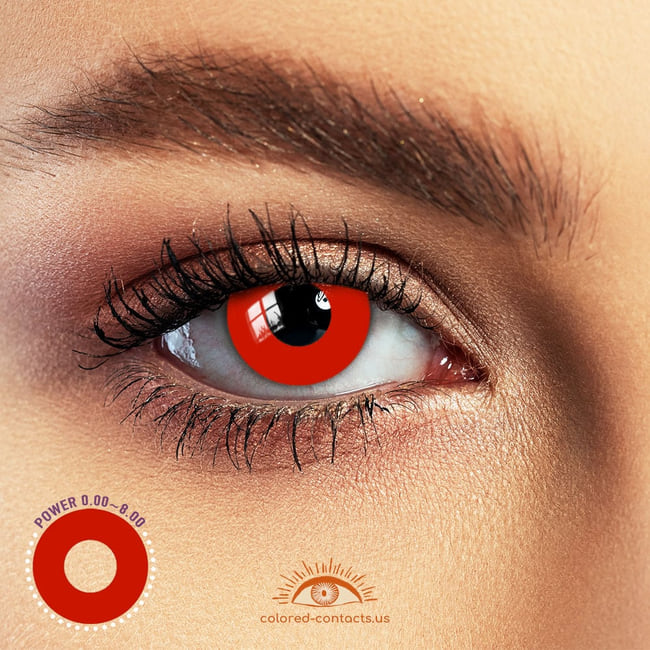 Red Vampire Halloween Contacts