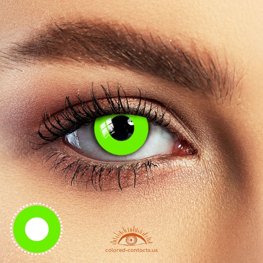 Pure Green Halloween Contacts - Ccus Eyewear · Premium Colored Contacts Pure Green Halloween Contacts