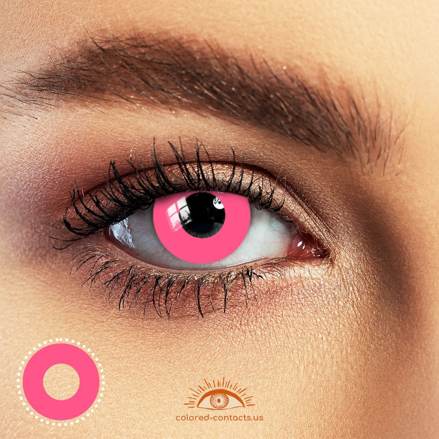 Pure Pink Halloween Contacts - Ccus Eyewear · Premium Colored Contacts Pure Pink Halloween Contacts
