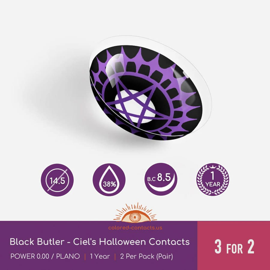 Black Butler - Ciel'S Halloween Contacts
