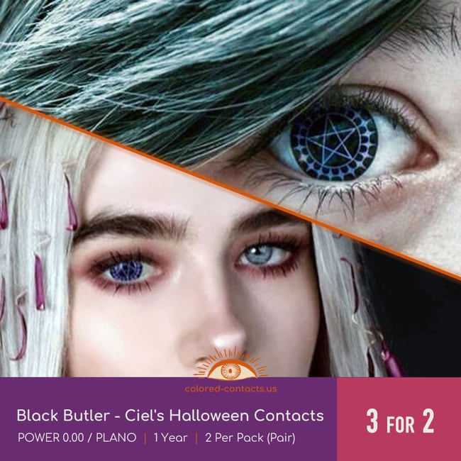 Black Butler - Ciel'S Halloween Contacts