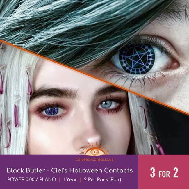 Black Butler - Ciel'S Halloween Contacts