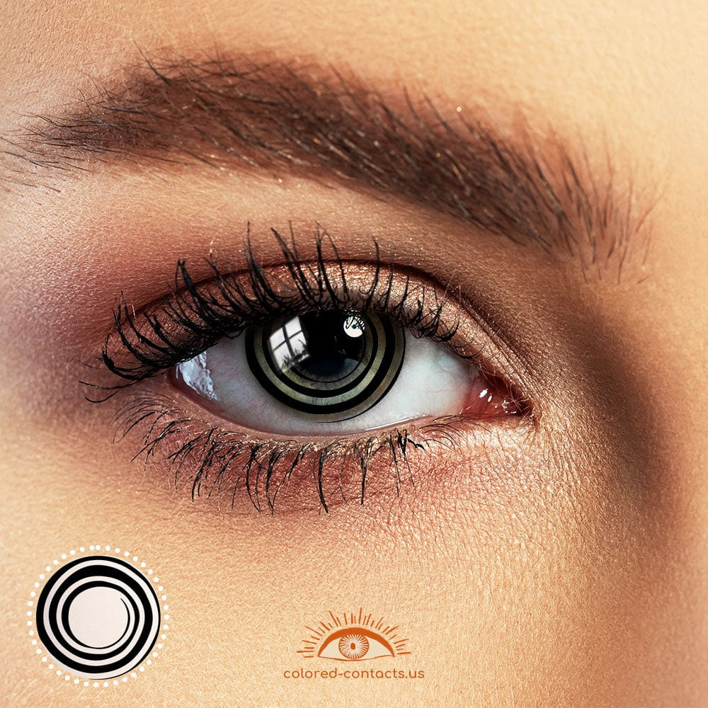 Black Swirl Halloween Contacts - Ccus Eyewear · Premium Colored Contacts Black Swirl Halloween Contacts