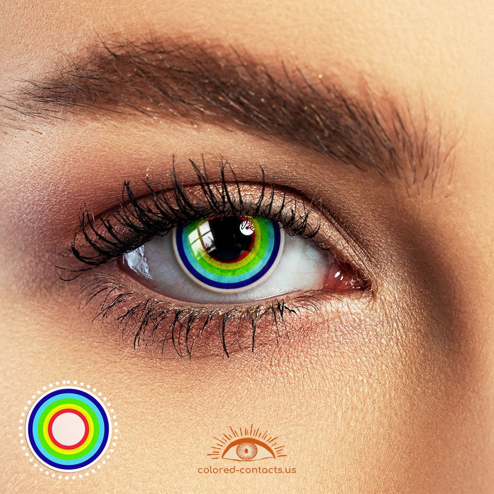 Rainbow Eye Halloween Contacts - Ccus Eyewear · Premium Colored Contacts Rainbow Eye Halloween Contacts