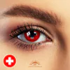 Zombie Nurse Ii Cross Halloween Contacts - Ccus Eyewear · Premium Colored Contacts Zombie Nurse Ii Cross Halloween Contacts