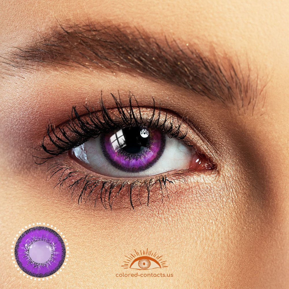 Ai Kotoba Anime Eye Purple Colored Contacts - Ccus Eyewear · Premium Colored Contacts Ai Kotoba Anime Eye Purple Colored Contacts
