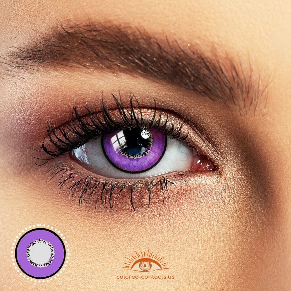 Harajuku Storm Purple Anime Colored Contacts