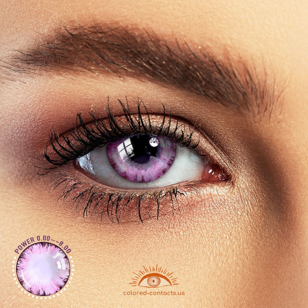 Frozen Love Pink Enlarge Eyes Colored Contacts