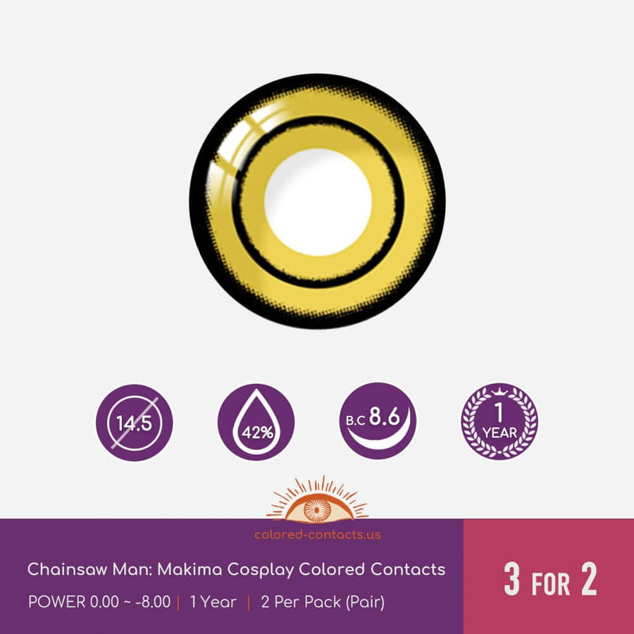 Csm : Makima Contacts V1 - Ccus Eyewear · Premium Colored Contacts Makima Contact Lenses