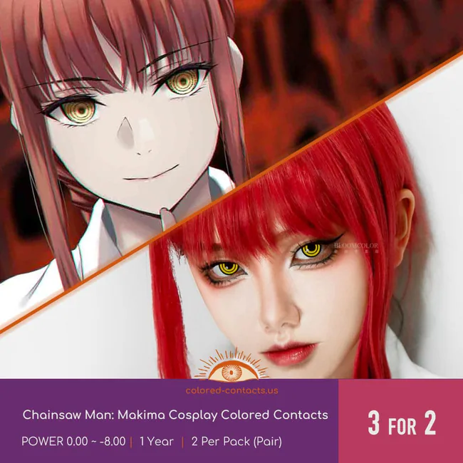 Csm : Makima Contacts V1 - Ccus Eyewear · Premium Colored Contacts Makima Contact Lenses