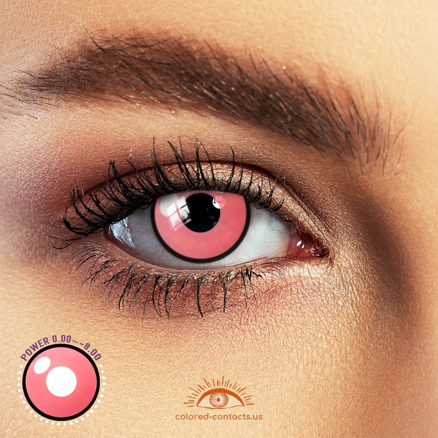 Classic Pink Anime Eyes Colored Contacts - Ccus Eyewear · Premium Colored Contacts Classic Pink Anime Eyes Colored Contacts