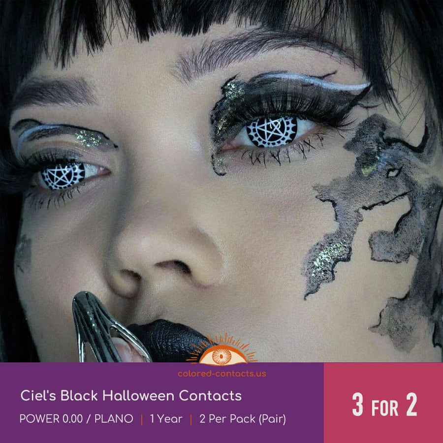 Bb : Ciel’s Cosplay Contacts – Black Version - Ccus Eyewear · Premium Colored Contacts Ciel'S Black Halloween Contacts