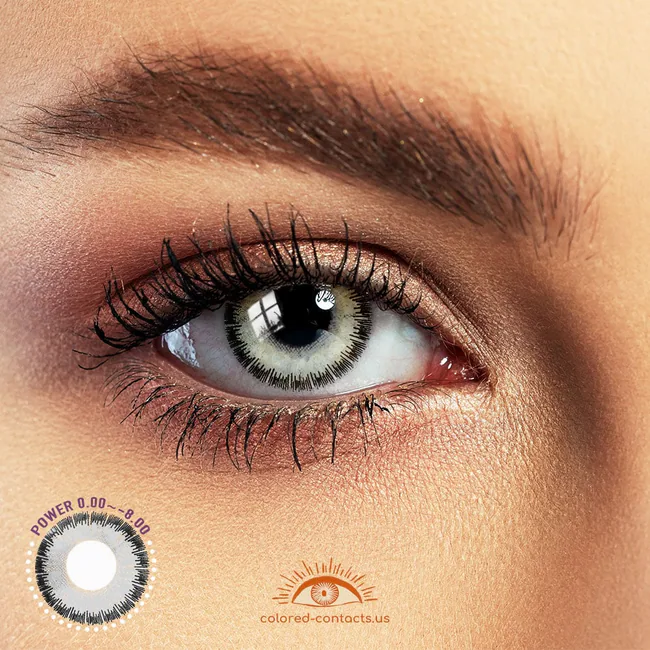 Grey Anime Eye Colored Contacts