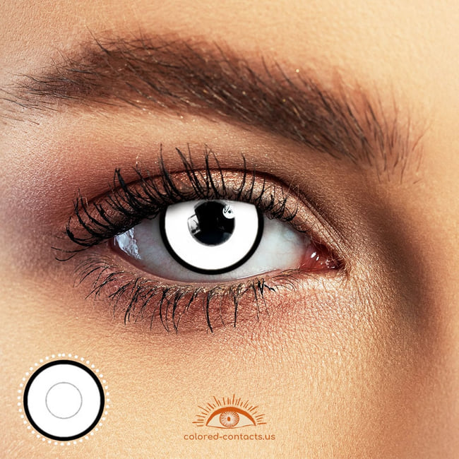 Zombie Curse Black Border Halloween Contacts