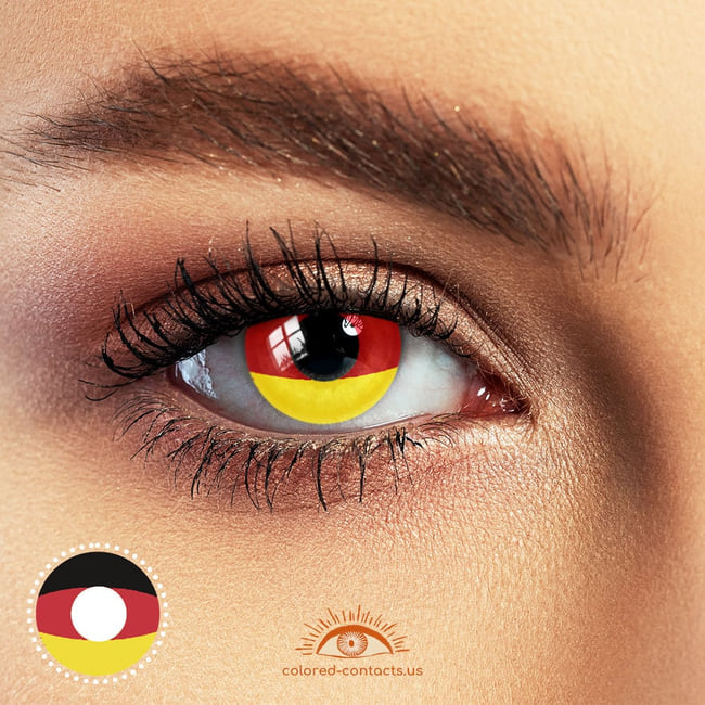 Red Halloween Contacts: Vampire &Amp; Demon Lenses - Ccus Eyewear · Premium Colored Contacts 2022 World Cup Germany Fans Colored Contact Lenses