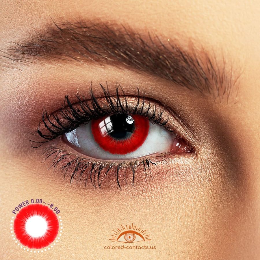 Boundless Color Series Red Colored Contacts