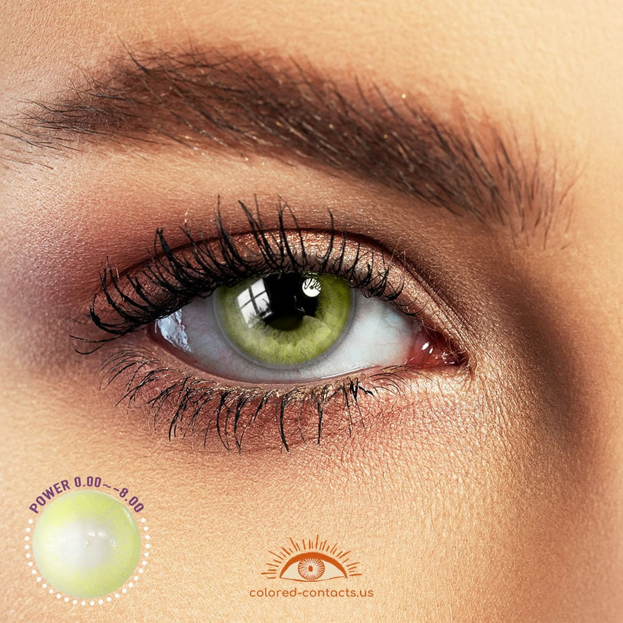 Polar Lights Yellow-Green Colored Contacts - Ccus Eyewear · Premium Colored Contacts Polar Lights Yellow-Green Colored Contacts