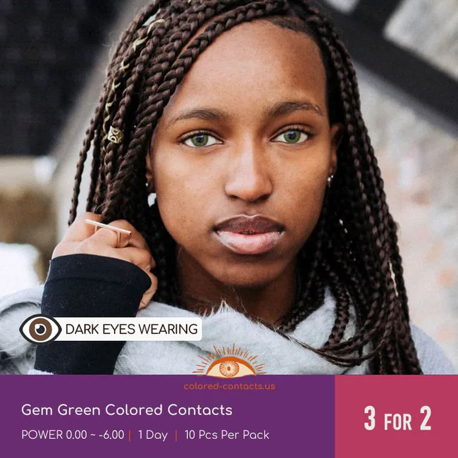 Gem Green Colored Contacts