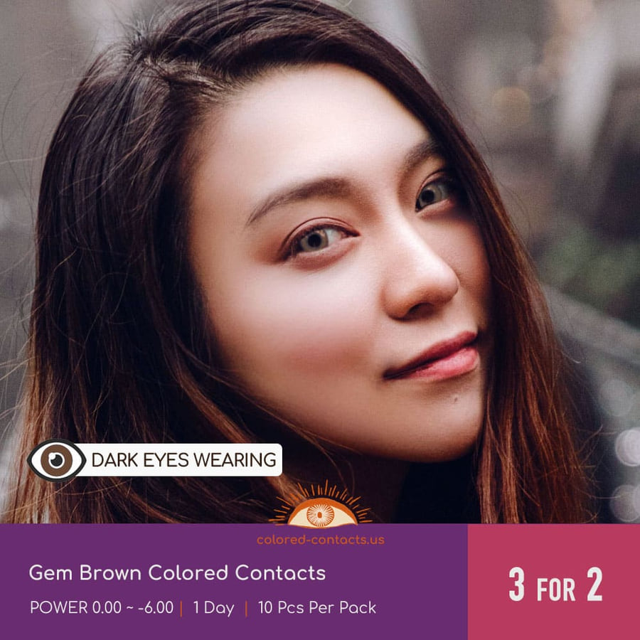 Gem Brown Colored Contacts