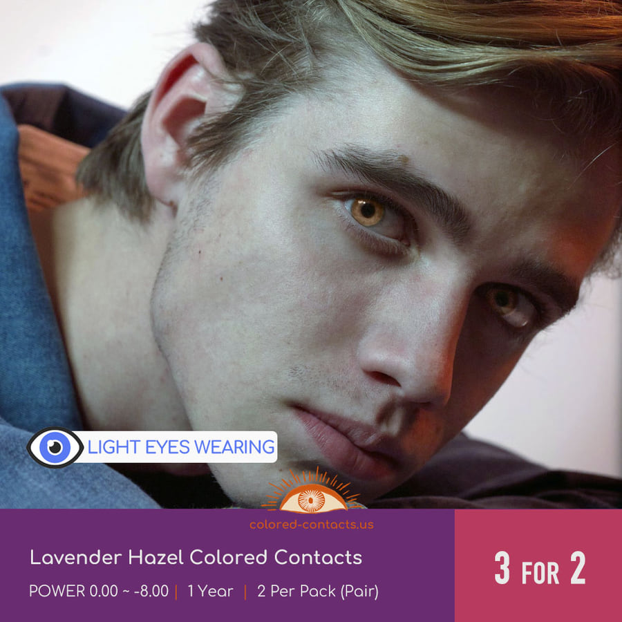 Lavender Hazel Colored Contacts - Ccus Eyewear · Premium Colored Contacts Lavender Hazel Colored Contacts