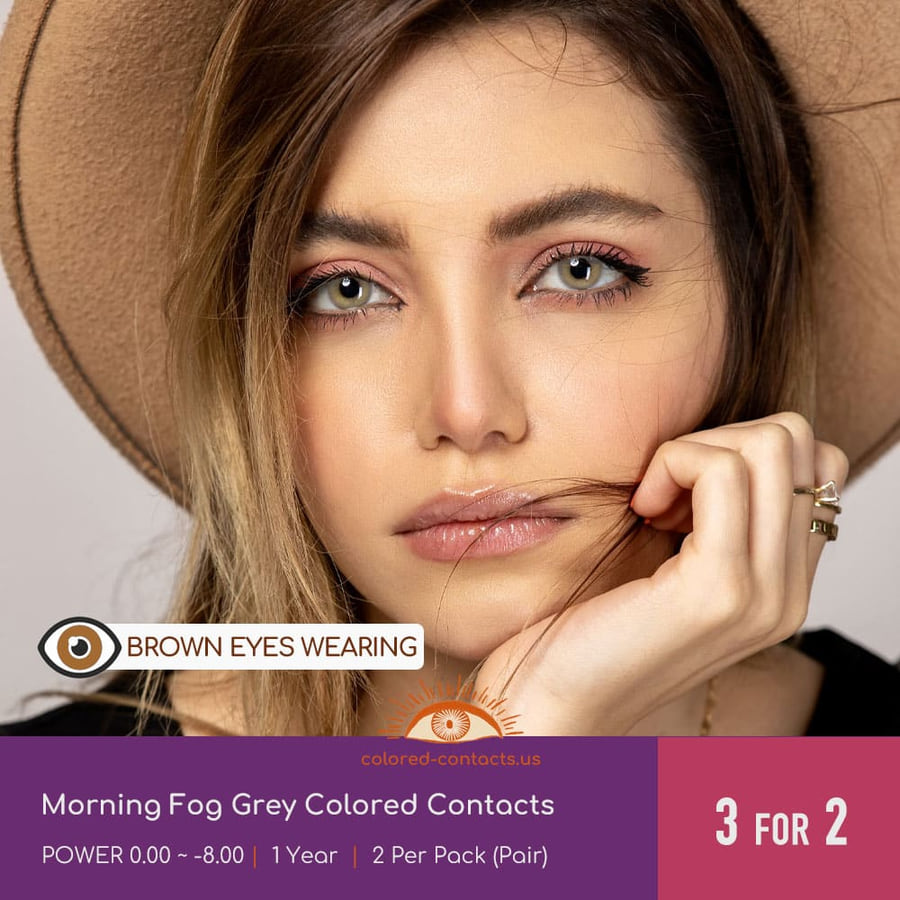 Morning Fog Grey Colored Contacts