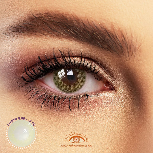 Morning Fog Yellow-Green Colored Contacts