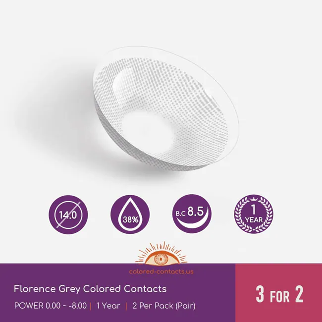 Florence Grey Colored Contacts