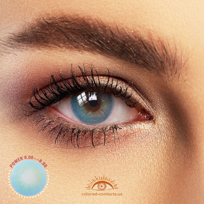 Queen Blue Colored Contacts