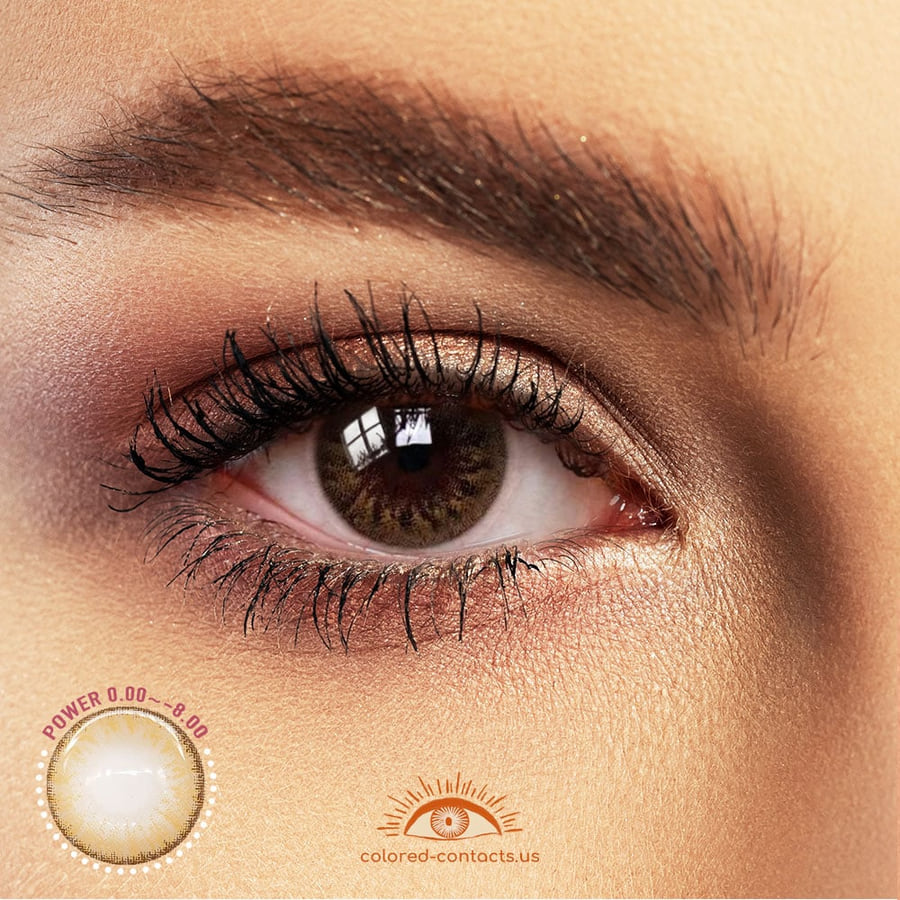 Royal Vanilla Caramel Brown Colored Contacts