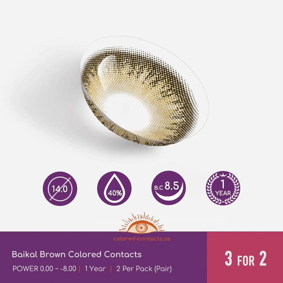Baikal Brown Colored Contacts