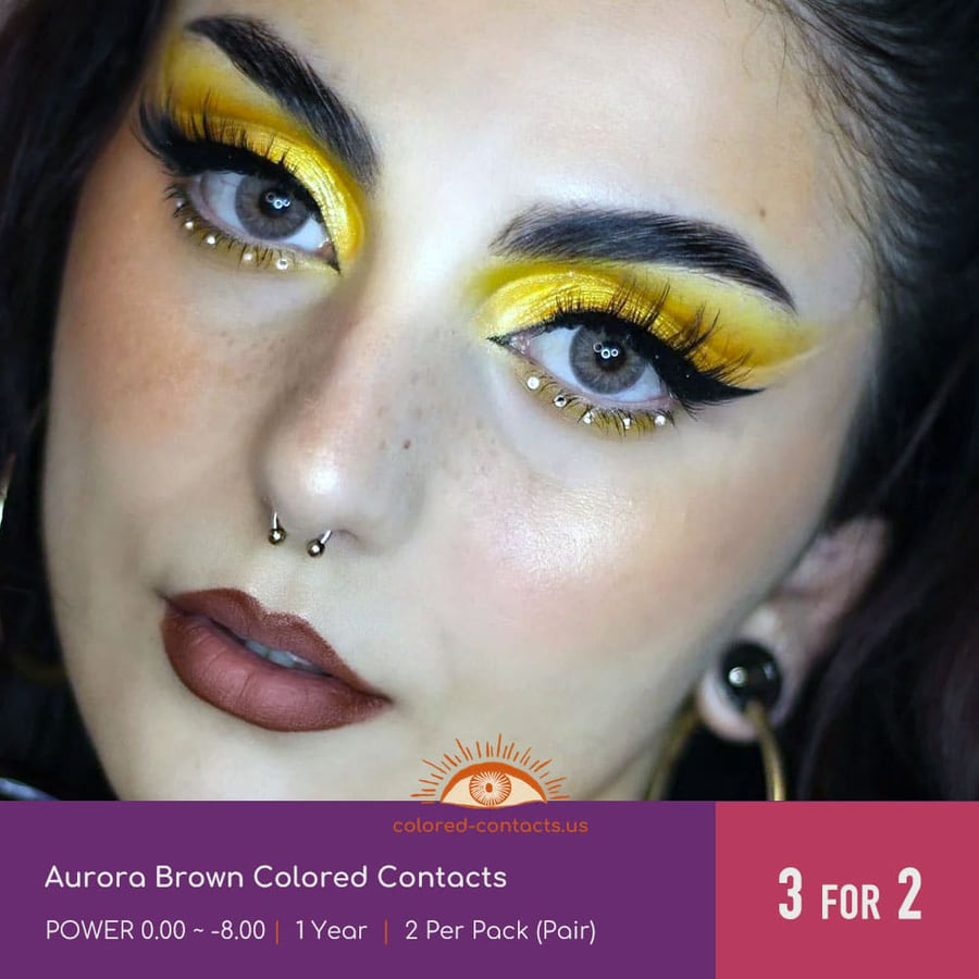 Aurora Brown Colored Contacts - Ccus Eyewear · Premium Colored Contacts Aurora Brown Colored Contacts
