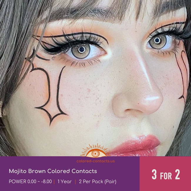 Mojito Brown Colored Contacts - Ccus Eyewear · Premium Colored Contacts Mojito Brown Colored Contacts