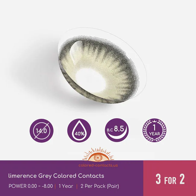 Limerence Grey Colored Contacts