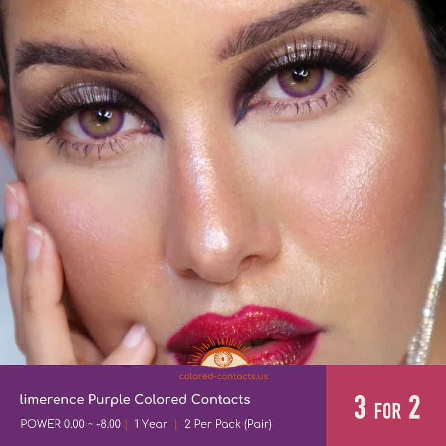 Limerence Purple Colored Contacts - Ccus Eyewear · Premium Colored Contacts Limerence Purple Colored Contacts