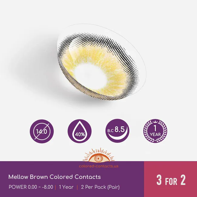 Mellow Brown Colored Contacts