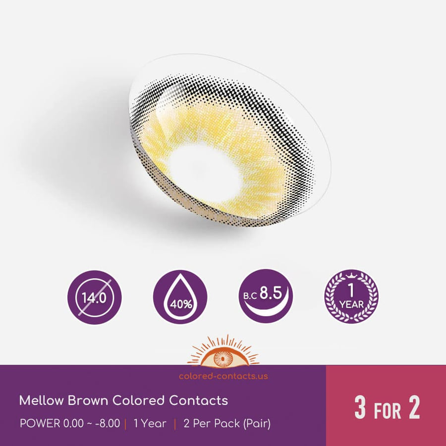 Mellow Brown Colored Contacts