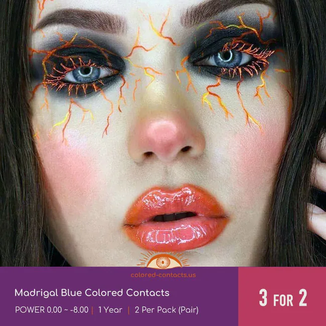 Madrigal Blue Colored Contacts