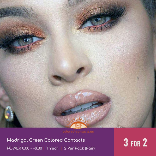 Madrigal Green Colored Contacts