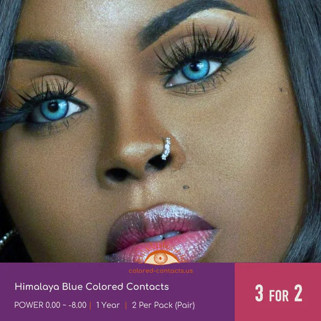 Himalaya Blue Colored Contacts - Ccus Eyewear · Premium Colored Contacts Himalaya Blue Colored Contacts
