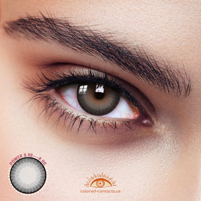 Menigo Grey Colored Contacts