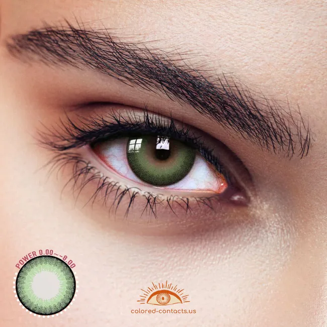 Menigo Green Colored Contacts
