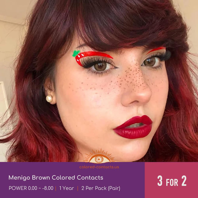 Menigo Brown Colored Contacts - Ccus Eyewear · Premium Colored Contacts Menigo Brown Colored Contacts