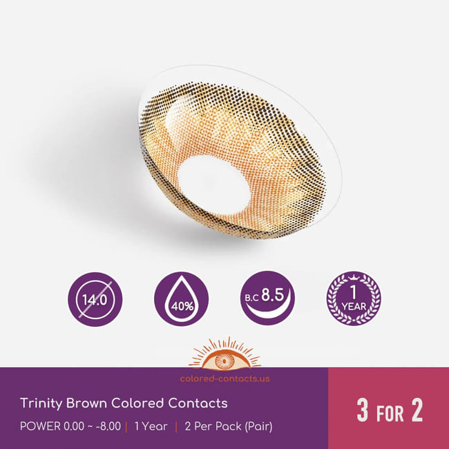 Trinity Brown Colored Contacts