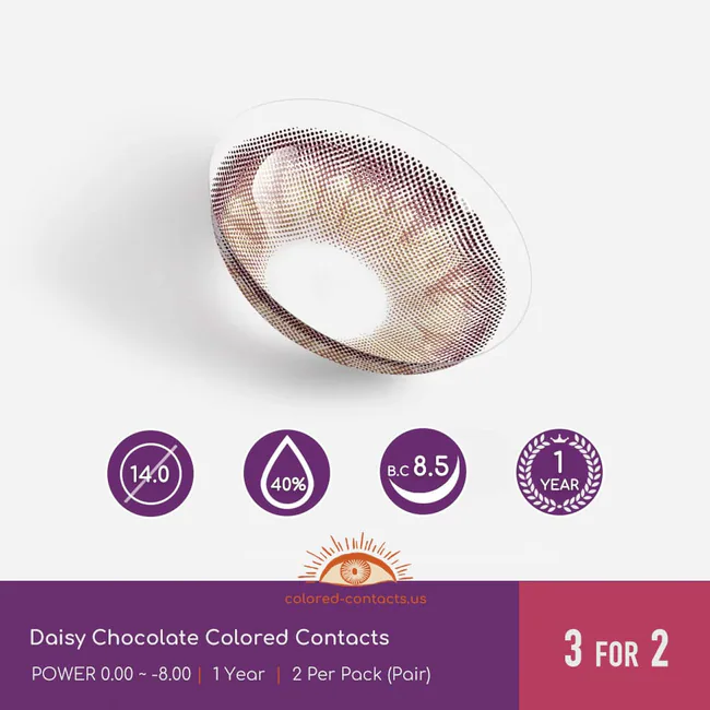 Daisy Chocolate Colored Contacts