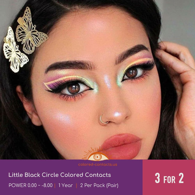 Little Black Circle Colored Contacts - Ccus Eyewear · Premium Colored Contacts Little Black Circle Colored Contacts