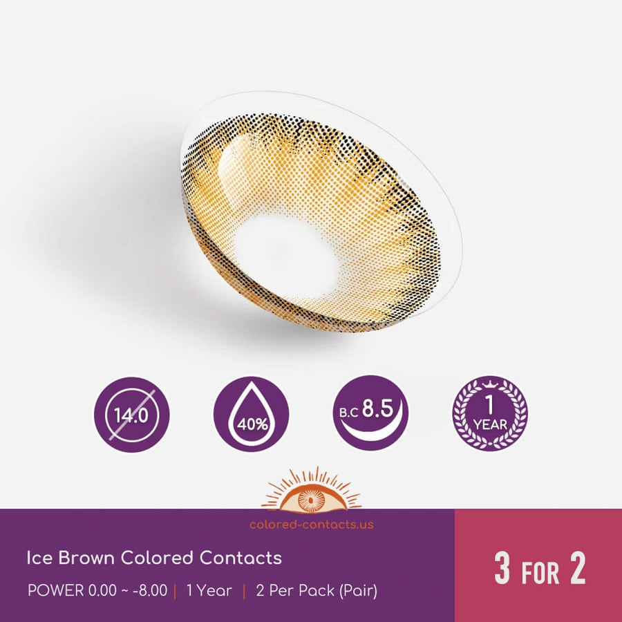 Ice Brown Colored Contacts - Ccus Eyewear · Premium Colored Contacts Ice Brown Colored Contacts