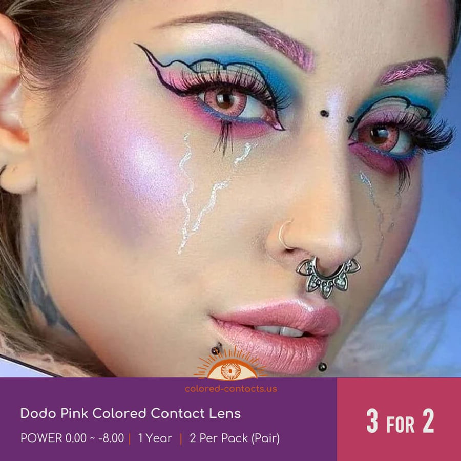 Dodo Pink Colored Contact Lens - Ccus Eyewear · Premium Colored Contacts Dodo Pink Colored Contact Lens
