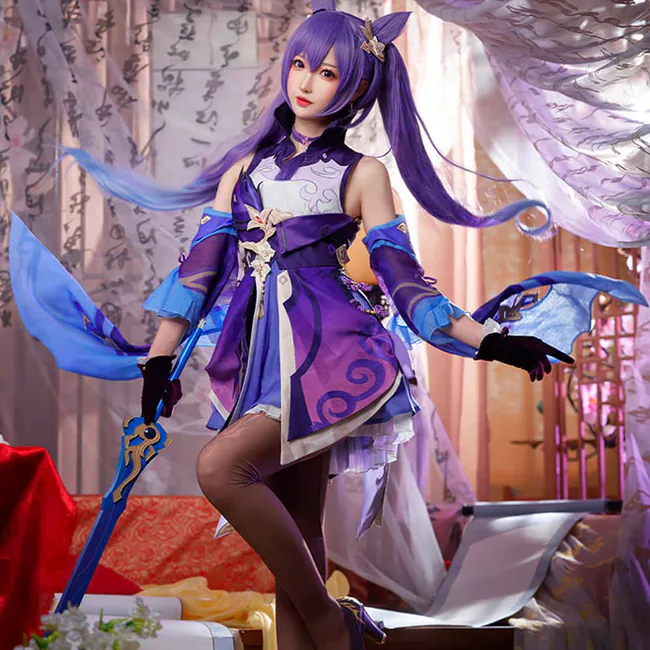 Gi : Keqing Cosplay Contact Lenses - Ccus Eyewear · Premium Colored Contacts Genshin Impact Keqing Cosplay Contact Lenses