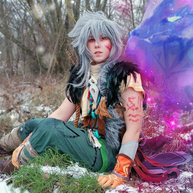 Genshin Impact Razor Cosplay Contact Lenses